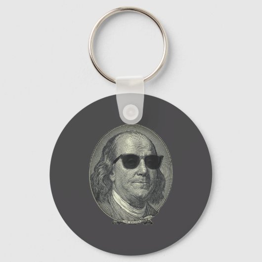 Benjamin Franklin The Benjamin Its All About  Sleutelhanger (Voorkant)