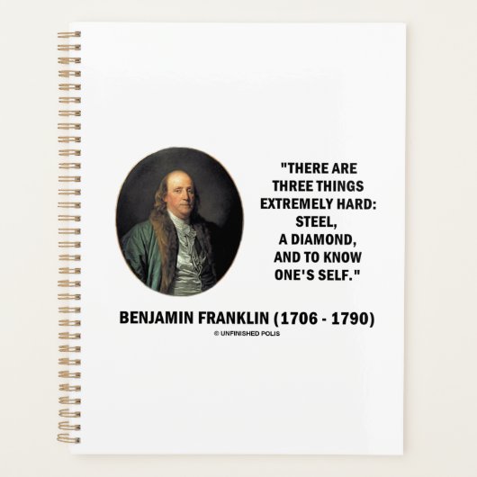 Benjamin Franklin Trois Choses Extrêmement Diffici (Devant)