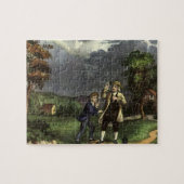 Benjamin Franklin's Kite and Lightning Experiment Legpuzzel (Horizontaal)