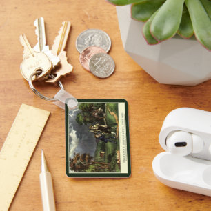 Benjamin Franklin's Kite and Lightning Experiment Sleutelhanger