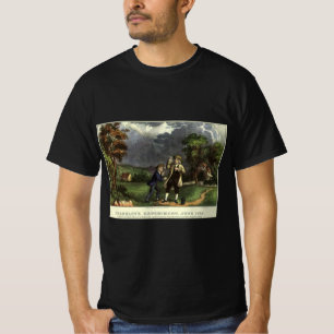 Benjamin Franklin's Kite and Lightning Experiment T-shirt