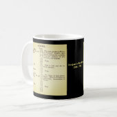 Benjamin Franklin's Schedule Mok (Voorkant links)