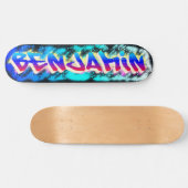 BENJAMIN Gepersonaliseerd Graffiti Skateboard (Horizontaal)