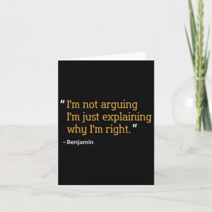 Benjamin Gift Quote Grappige Verjaardag Gepersonal Kaart