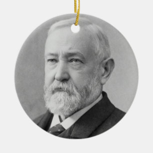 Benjamin Harrison 23rd President Keramisch Ornament