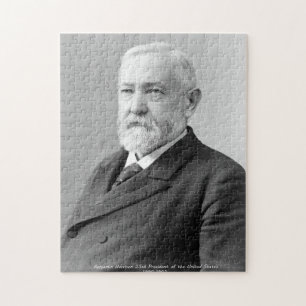 Benjamin Harrison 23ste president van Amerika. Legpuzzel