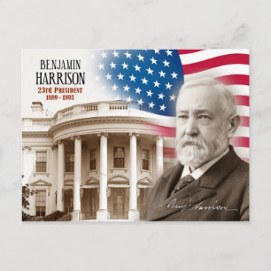 Benjamin Harrison - 23ste President van de VS Briefkaart