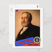 Benjamin Harrison Baseball Card Briefkaart (Voorkant / Achterkant)