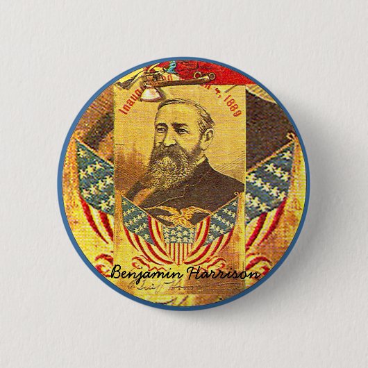 Benjamin Harrison - Button (Voorkant)