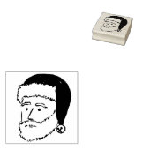 Benjamin Harrison in de kerstmuts Rubberstempel (Gestempeld)