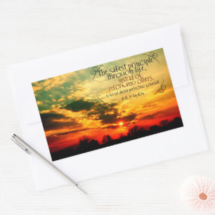 Benjamin Haydon Inspirerend Quote "Perfection" Rechthoekige Sticker