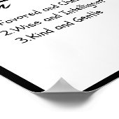 Benjamin, Jongen Gepersonaliseerde Naam Definitie Poster (Hoek)