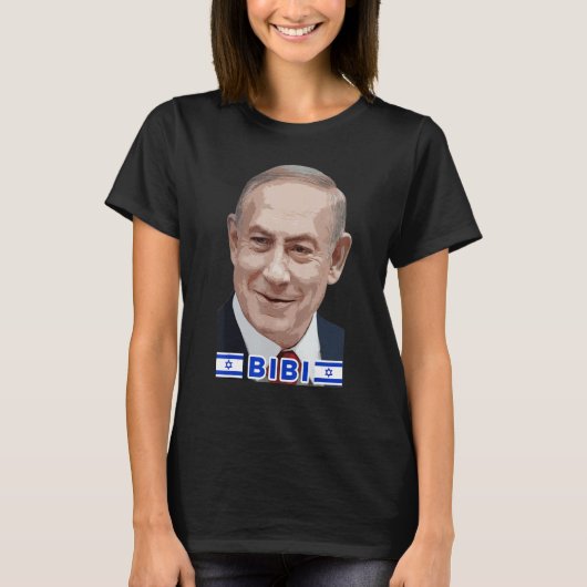 Benjamin Netanyahu Bibi Staatsminister T-shirt (Voorkant)