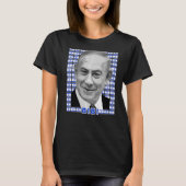 Benjamin Netanyahu Premier Portrait Flag o T-shirt (Voorkant)
