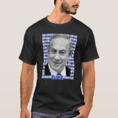 Benjamin Netanyahu Premier Portrait Flag o T-shirt (Voorkant)