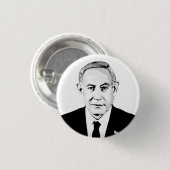 Benjamin Netanyahu Ronde Button 3,2 Cm (Voorkant /achterkant)