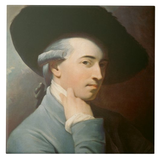 Benjamin West, c. 1776 (olie op canvas) Tegeltje (Voorkant)