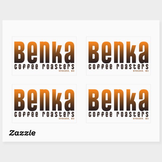 Benka koffiebranders Sticker 5x3 (Vel)