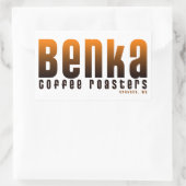 Benka koffiebranders Sticker 5x3 (Tas)