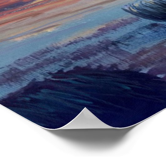 Bennachie Automne Légère impression d'affiche (Coin)