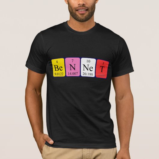 Bennet periodiek table name shirt (Voorkant)