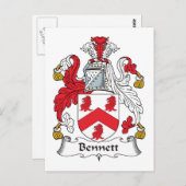 Bennett Family Crest Briefkaart (Voorkant / Achterkant)