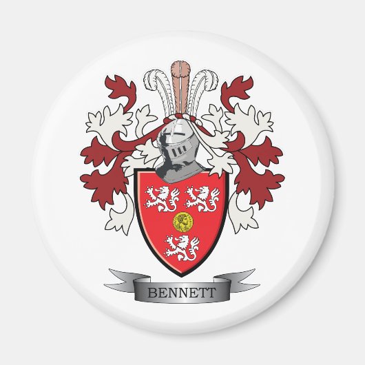 Bennett Family Crest Coat. Magneet (Voorkant)