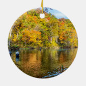 Bennett Spring Autumn Vist Circle Ornament (Achterkant)