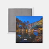 Bennett Spring Bridge Twilight Square Magnet Magneet (Voorkant / Achterkant)