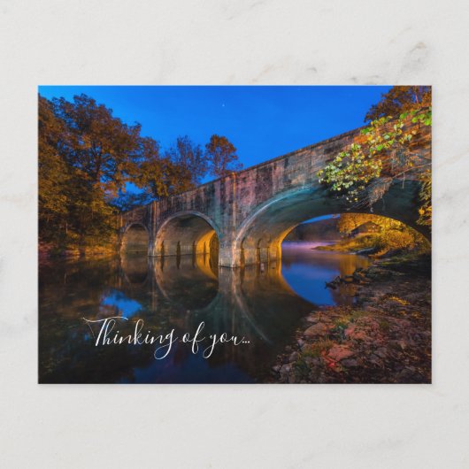 Bennett Spring Bridge Twilight Thing U Carte posta (Devant)