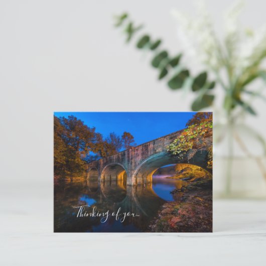 Bennett Spring Bridge Twilight Thing U Carte posta (Debout devant)