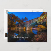 Bennett Spring Bridge Twilight Thinking U Briefkaa Briefkaart (Voorkant / Achterkant)