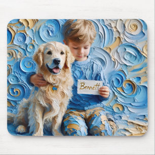 BENNETT ~ Verjaardag Golden Retriever ~ Mousepad Muismat