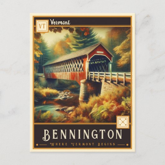 Bennington, Vermont |  BRIEFKAART (Voorkant)