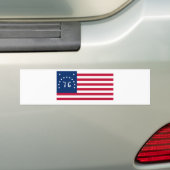 Bennington vlag van de Amerikaanse revolutie Bumpersticker (Op auto)