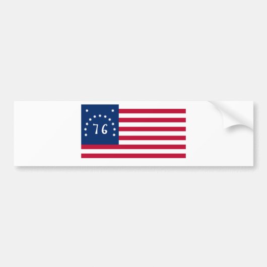 Bennington vlag van de Amerikaanse revolutie Bumpersticker (Voorkant)