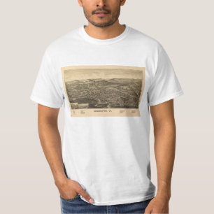 Bennington, VT  kaart T-shirt