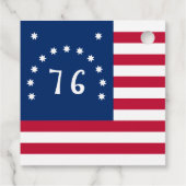 Bennington's Banner: De 76 Amerikaanse Battle Flag Bedankjes Labels (Achterkant)