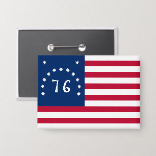 Bennington's Banner: De 76 Amerikaanse Battle Flag Button