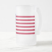 Bennington's Banner: De 76 Amerikaanse Battle Flag Matglas Bierpul (Voorkant rechts)