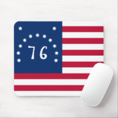 Bennington's Banner: De 76 Amerikaanse Battle Flag Muismat (Met muis)