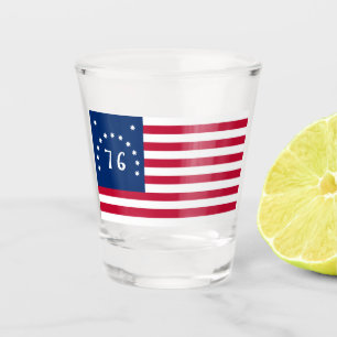 Bennington's Banner: De 76 Amerikaanse Battle Flag Shot Glas