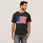 Bennington's Banner: De 76 Amerikaanse Battle Flag T-shirt (Voorkant volledig)