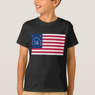 Bennington's Banner: De 76 Amerikaanse Battle Flag T-shirt