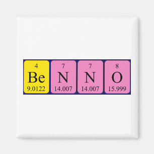 Benno periodiek table name magnet magneet