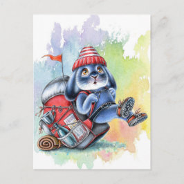 Benny Blue - Backpack Hiking Adventure Briefkaart