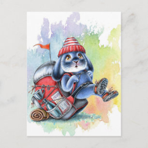 Benny Blue - Backpack Hiking Adventure Briefkaart