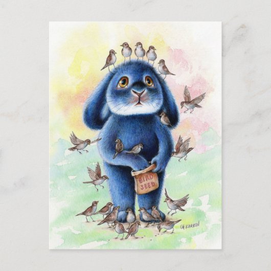 Benny Blue - Bird Seed Briefkaart (Voorkant)