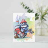 Benny Blue - Carte postale d'aventure de randonnée (Debout devant)