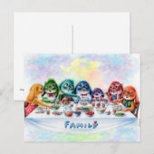 Benny Blue - Carte postale de dîner de famille (Devant / Derrière)